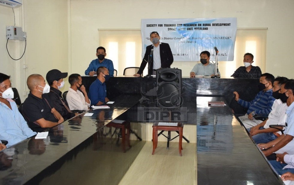 Social Audit District level Public Hearing under MGNREGS, Phek was held at DRDA conference hall on September 14. (DIPR Photo) 